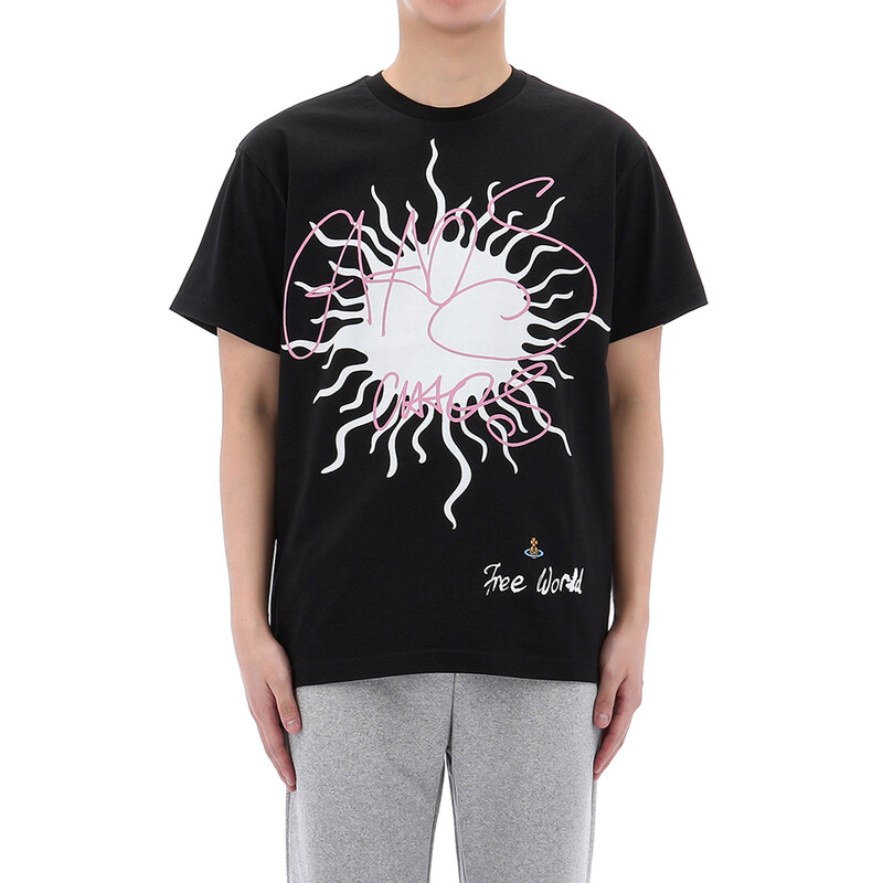 국내배송 26SS 비비안웨스트우드 SUN 프린트 클래식 반팔 티셔츠 3G01004V J001M N401 - Vivienne Westwood