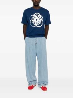 26SS 겐조 Boke Flower 2.0 티셔츠 FG5 5TS204 4SK 75 DEEP SEA BLUE DOM 썸네일 2