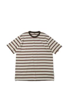 26SS 오라리 반팔 티셔츠 A26ST02GJ FADE BROWN STRIPE DOM 썸네일 1