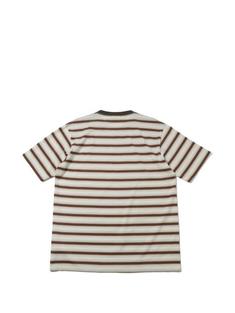 26SS 오라리 반팔 티셔츠 A26ST02GJ FADE BROWN STRIPE DOM 썸네일 4