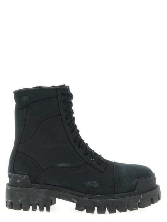 26SS 발렌시아가 컴뱃 스트라이크 부츠 845015 W2H11 1000 BLACK DOM - Balenciaga