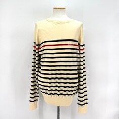 몽클레어 스트라이프 니트 아이보리 썸네일 1