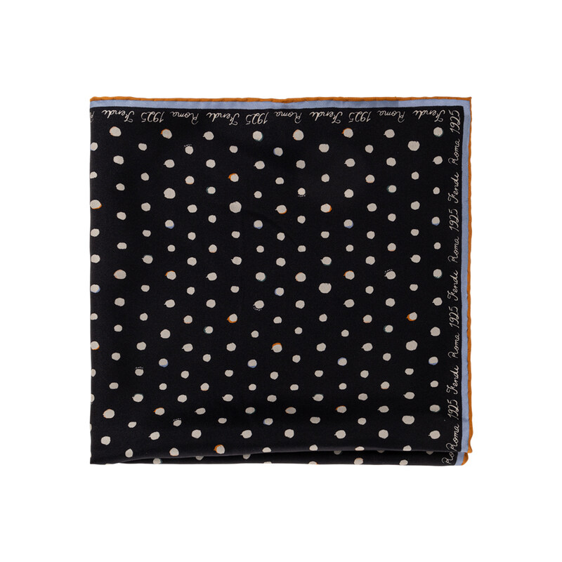 펜디 26SS 팔레나 도트 실크 스카프 블랙 FXT155 AWEY F0ZE7 - Fendi