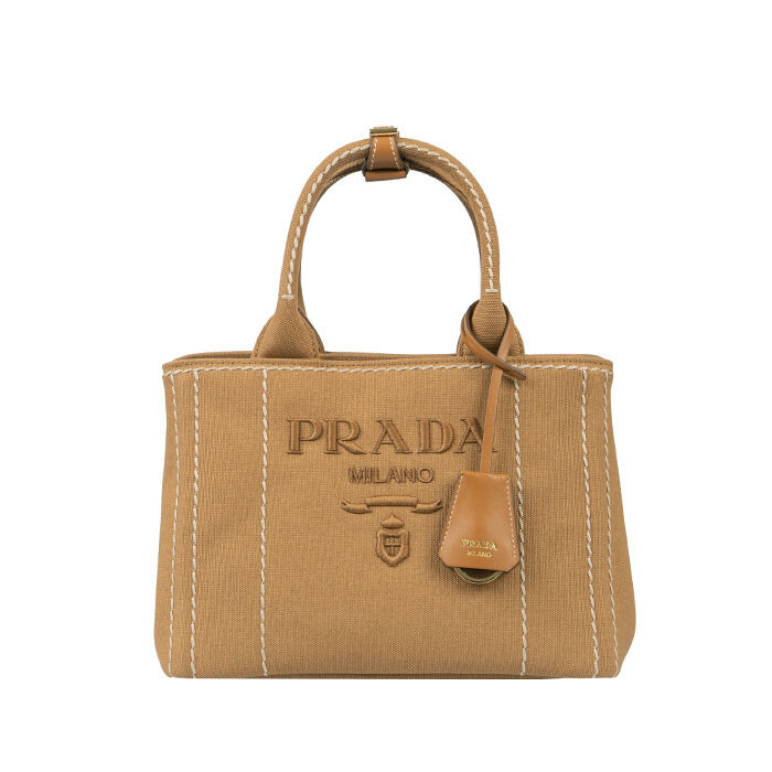 [로로모다] 프라다 자르디니에르 스몰 코튼 여성 캔버스 토트백 / 1BG464-2CYA-F0JHU - Prada