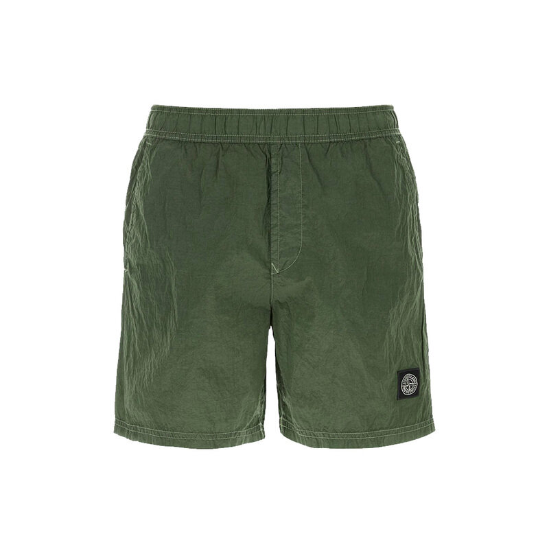 26SS 스톤아일랜드 남성 포켓 나일론 메탈 스윔 팬츠 밀리터리 그린 B100004 S0043 V005G - Stone Island