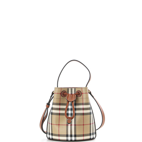 버버리 미니 TB 버킷 백 19 브라이어 브라운 8109794 - Burberry