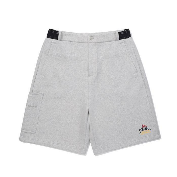 [국내발송] 말본골프 에어리 하프 팬츠 그레이 M6121PHP01MGR - Malbon