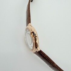 까르띠에 발롱블루 핑크골드 36mm 금통 앨리게이터 가죽밴드 시계 썸네일 6