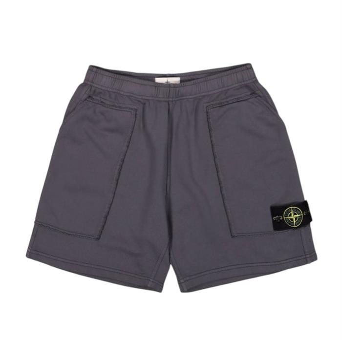 스톤아일랜드 오가닉 코튼 조거 쇼츠 블루그레이 6200022 S0051 V002D - Stone Island