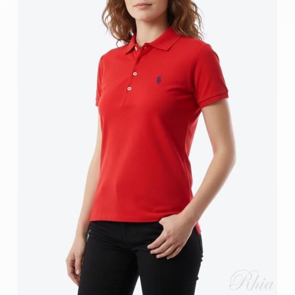 폴로랄프로렌 포니로고 자수 스트레치 코튼 반팔 카라티 211870245004 - Polo Ralph Lauren