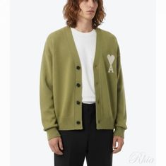 아미 26SS 울 드 꾀흐 가디건 UKC380 KN0156 A118 썸네일 1