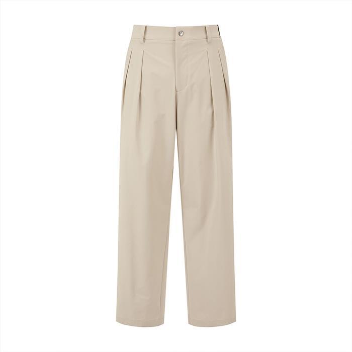 [밀라코/국내발송] 말본 투턱 세미 와이드 팬츠 LIGHT BEIGE  M6121PPT08LBE - Malbon