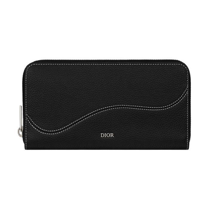 [밀라코/국내발송] 디올 Saddle 지퍼 장지갑 2ADBC315YKK_H00N - Christian Dior