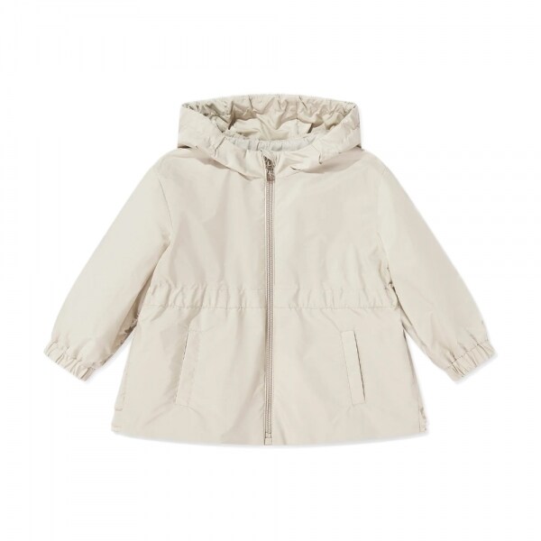 키즈 웨테 WETE 로고 패치 백 플리츠 후드자켓 라이트베이지 1A000 37 53A5E 20N - Moncler
