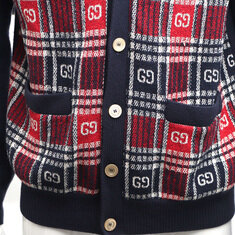 구찌 577232 GG 체크 남성 울 가디건kk24623914 썸네일 3