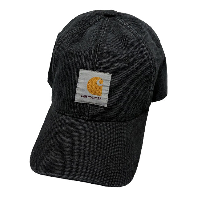 더팩토리 26SS 칼하트 윕 캔버스 야구모자 볼캡 / 블랙 스톤 워시드 (I036654 8906) - Carhartt