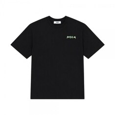 키즈 여성 스몰 로고 페인팅 반팔 티셔츠 블랙 S6MSJUTH003 110 썸네일 1