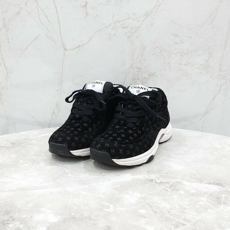 [럭스유] 36 / 샤넬 CC로고 스웨이드 스니커즈 G39230 - Chanel