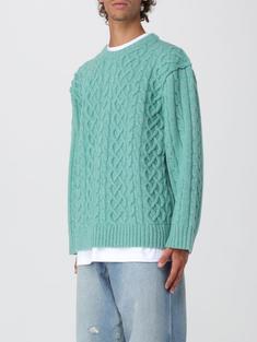 25FW 모스키노   남성 케이블 니트 점퍼 09125203 0365 Moss Green BPG 썸네일 4