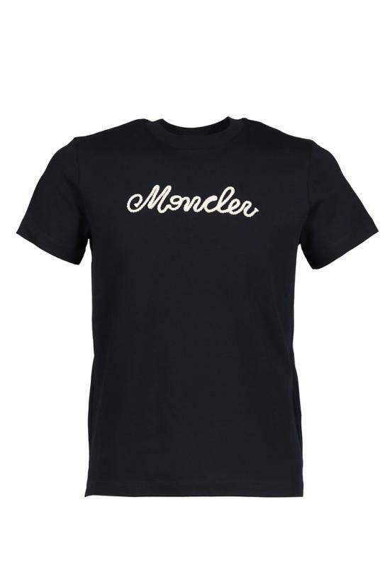 26SS 몽클레어 반팔 티셔츠 8C00051 89AUG 742 NAVY DOM - Moncler