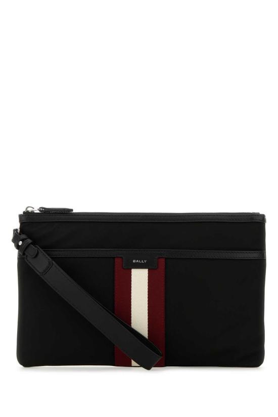 26SS 발리 코드 나일론 클러치백 MAM00YNY286U901P BLACK DOM - Bally