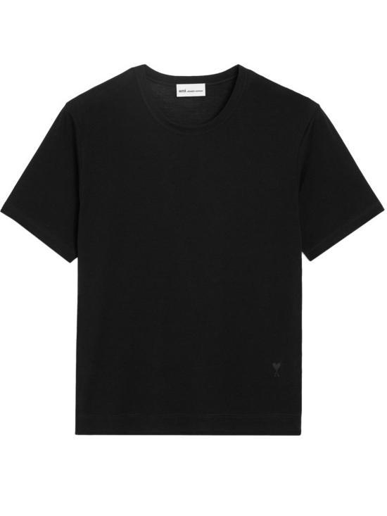 26SS 아미 반팔 티셔츠 HTS367 JE0211 001 BLACK DOM - Ami