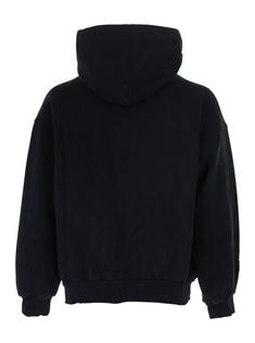 26SS 발렌시아가 후드 티셔츠 871956 TUVI9 1000 BLACK DOM 썸네일 2