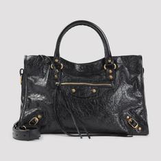 26SS 발렌시아가 르 시티 미디움 백 823058 210F6 1000 BLACK DOM 썸네일 3