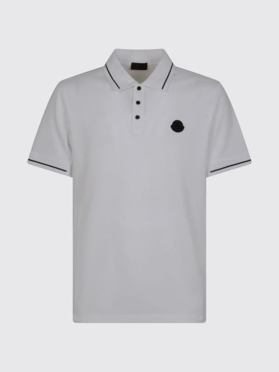 26SS 몽클레어 폴로 티셔츠 8A00013 89A16 001 WHITE DOM - Moncler