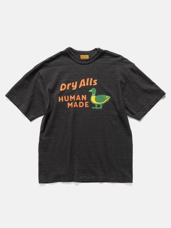 26SS 휴먼메이드 반팔 티셔츠 HM31TE006 BLACK DOM - Human Made