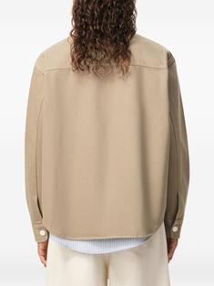 26SS 아미 톤온톤 로고 코튼 니트 오버셔츠 UJK897 DE0126 A036 TAUPE BEIGE DOM 썸네일 4
