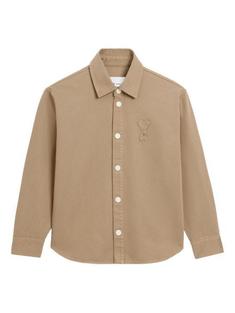 26SS 아미 톤온톤 로고 코튼 니트 오버셔츠 UJK897 DE0126 A036 TAUPE BEIGE DOM 썸네일 1