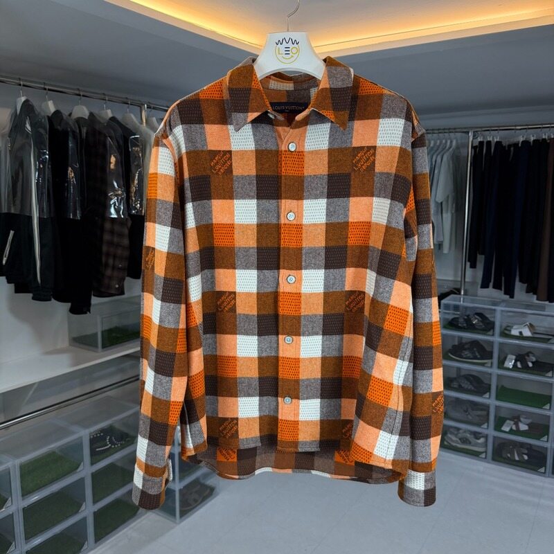 루이비통 플란넬 버튼다운 롱슬리브 셔츠 - Louis Vuitton