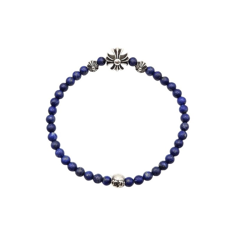 [어포드] [4mm] 크롬하츠 라피스라즐리 비즈 팔찌 PFN1UHKN - Chrome Hearts