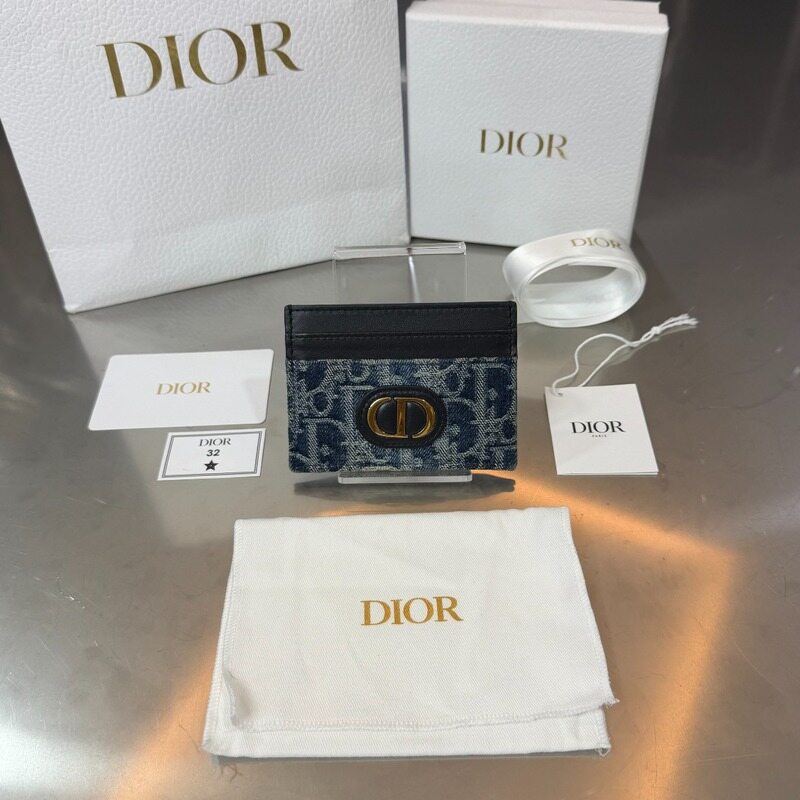 디올 CD 몽테인 30 오블리크 카드지갑 - Christian Dior