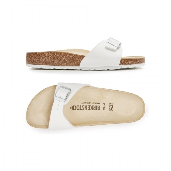 26SS 마드리드 BS 네로우핏 샌들 화이트 0040733 WHITE - Birkenstock