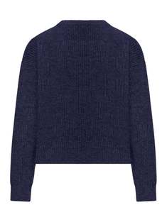 셀린느 25FW 여성 트리옹프 네이비 리브 울 니트 스웨터 RY0GS423P 07MR 썸네일 1