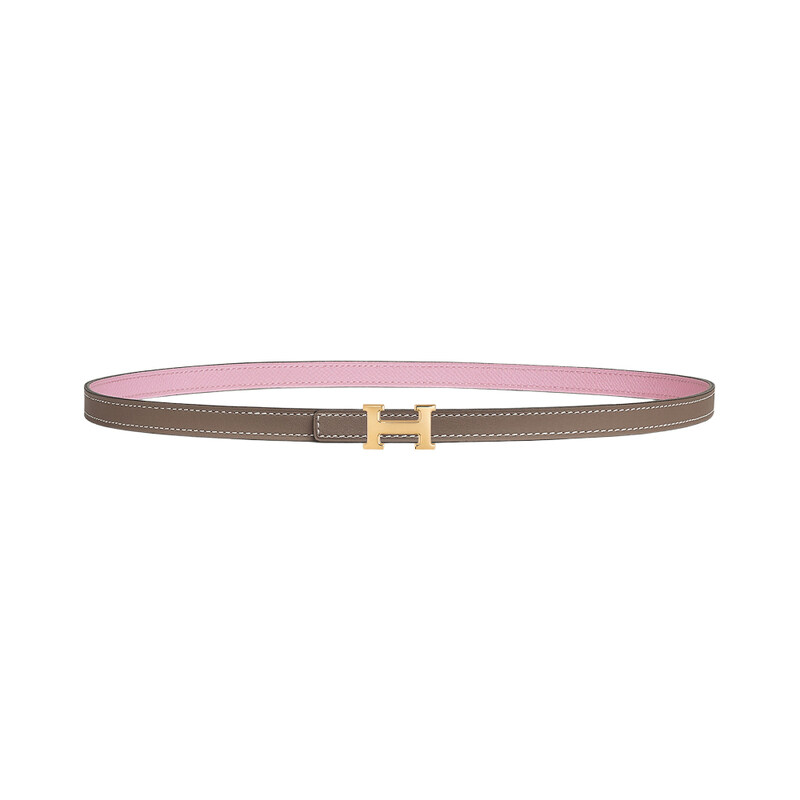 에르메스 Mini 5382 벨트 버클 리버서블 양면 가죽 스트랩 13mm H065538CAXE - Hermes