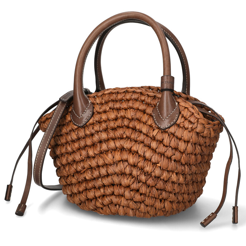 국내배송 헬렌카민스키 라야 라피아 바스킷 숄더백 BAG52020 NUTSHELL CHOCOLATE - Helen Kaminski