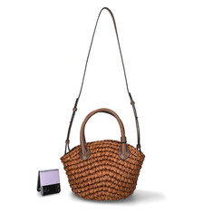 국내배송 헬렌카민스키 라야 라피아 바스킷 숄더백 BAG52020 NUTSHELL CHOCOLATE 썸네일 1