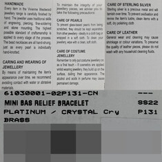 논현 더팩토리 26SS 비비안웨스트우드 MINI BAS RELIEF 미니 바스 릴리프 브레이슬릿 팔찌 / 실버 (61030001 02P131 P131) 썸네일 6