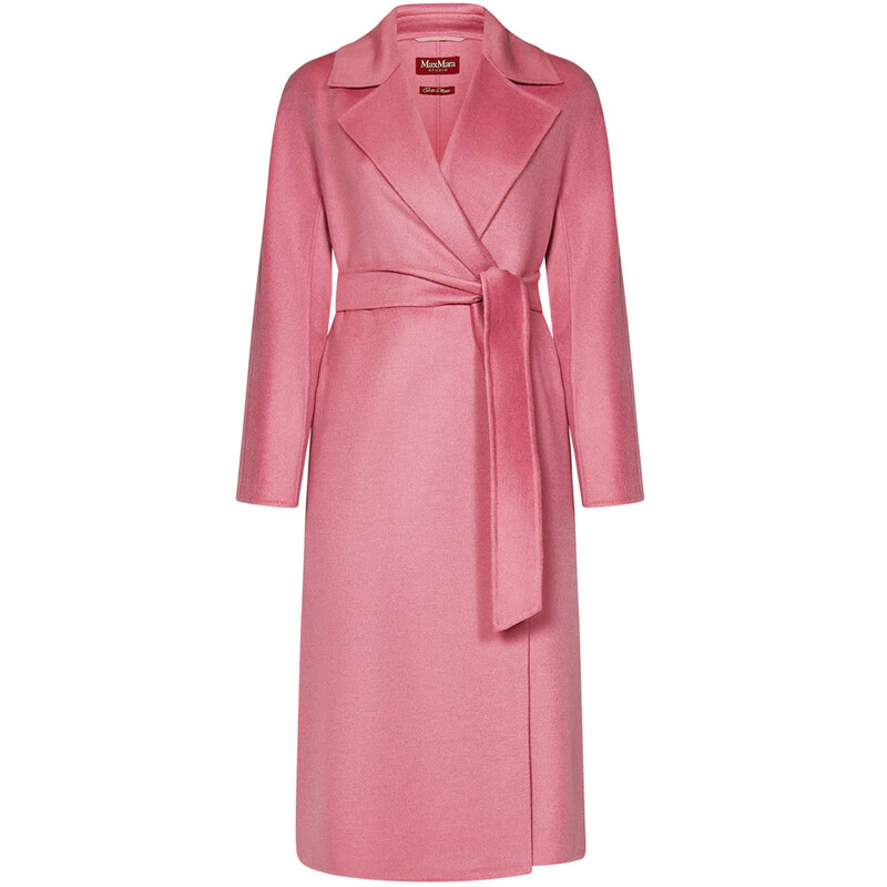 24FW 클레스 CLES 벨티드 울 코트 핑크 2426016021 070 - Max Mara