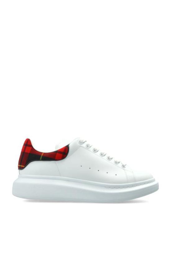 26SS 알렉산더 맥퀸 오버사이즈 드 스니커즈 553680 WIAJQ 9202 WHITE RED DOM - Alexander McQueen