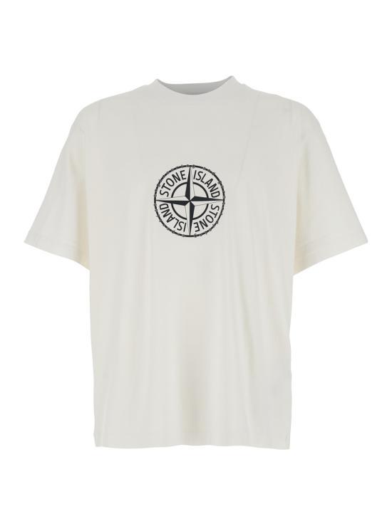 26SS 스톤 아일랜드 반팔 티셔츠 L1S15 2100001 S0362 V0001 WHITE DOM - Stone Island