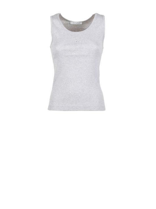 26SS 메종키츠네 베이비 폭스 립드 탱크탑 MW00121KA0033H120 LIGHT GREY MELANGE DOM - Maison Kitsune
