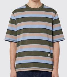 26SS 아미 반팔 티셔츠 UTS369 JE0209 A073 LIGHT BLUE KHAKI TAUPE INK DOM 썸네일 1