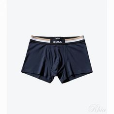 휴고보스 쓰리 팩 of 코튼 블렌드 트렁크 위드 시그니처 스트라이프 50516542 984 3개 세트 썸네일 1