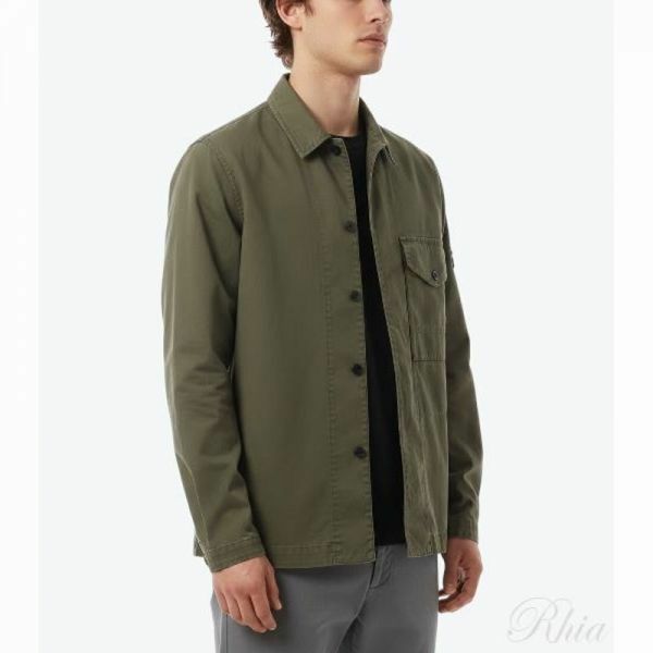 스톤아일랜드 26SS 1200001 오가닉 코튼 스트레치 브로큰 트윌 올드 이펙트 오버셔츠 L1S15 S0004 V015G - Stone Island