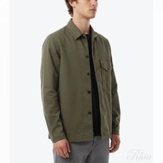 스톤아일랜드 26SS 1200001 오가닉 코튼 스트레치 브로큰 트윌 올드 이펙트 오버셔츠 L1S15 S0004 V015G 썸네일 1