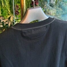 브루넬로쿠치넬리 반팔티 스티치 로고 블랙 M0B131328G CGG26 썸네일 6
